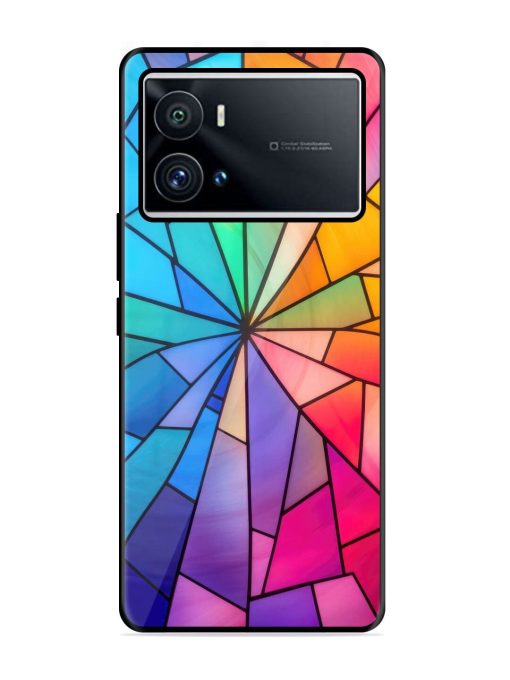 Stained Glass Kaleidoscope Of Colors Glossy Soft Edge Case for Iqoo 9 Pro Chachhi