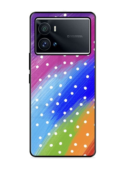 Rainbow Polka Dot Dream Glossy Soft Edge Case for Iqoo 9 Pro Chachhi