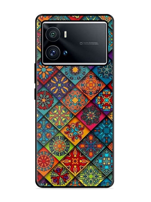 Patchwork Mandala Mosaic Glossy Soft Edge Case for Iqoo 9 Pro Chachhi