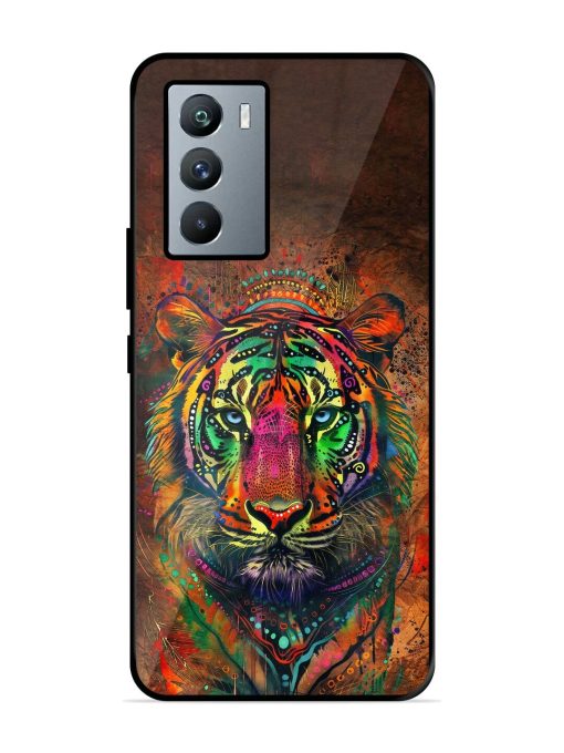 Cosmic Tiger Glossy Soft Edge Case for Iqoo 9 Se (5G) Chachhi