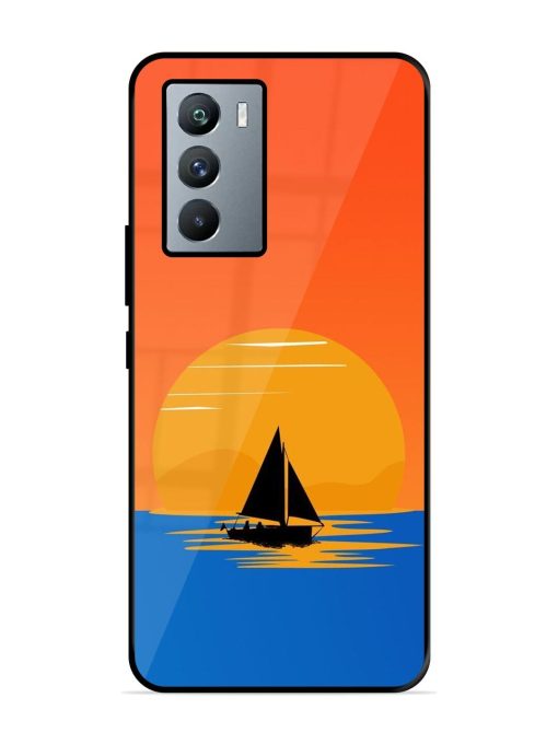 Sunset Sail Glossy Soft Edge Case for Iqoo 9 Se (5G) Chachhi