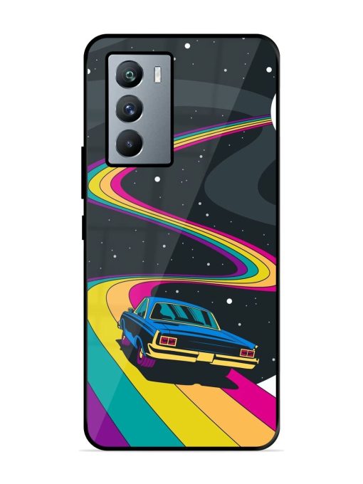 Rainbow Road Glossy Soft Edge Case for Iqoo 9 Se (5G) Chachhi