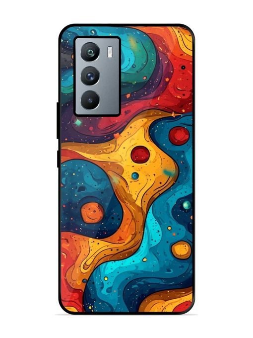 Cosmic Swirl Glossy Soft Edge Case for Iqoo 9 Se (5G) Chachhi