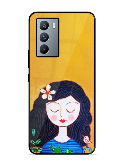 Girl Illustration Glossy Soft Edge Case for Iqoo 9 Se (5G) Chachhi