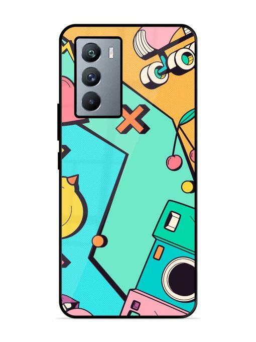 Retro Remix Glossy Soft Edge Case for Iqoo 9 Se (5G) Chachhi