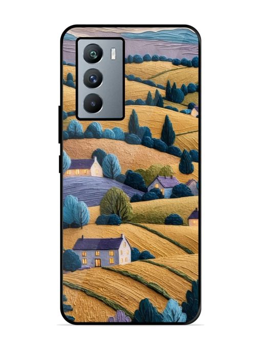 Rolling Hilltop Haven Glossy Soft Edge Case for Iqoo 9 Se (5G) Chachhi