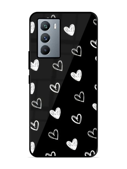 Scattered Hearts Glossy Soft Edge Case for Iqoo 9 Se (5G) Chachhi