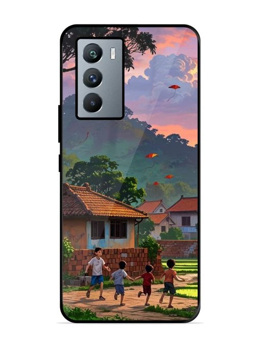 Sunset Play Glossy Soft Edge Case for Iqoo 9 Se (5G) Chachhi