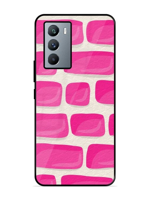 Pink Brick Wall Glossy Soft Edge Case for Iqoo 9 Se (5G) Chachhi