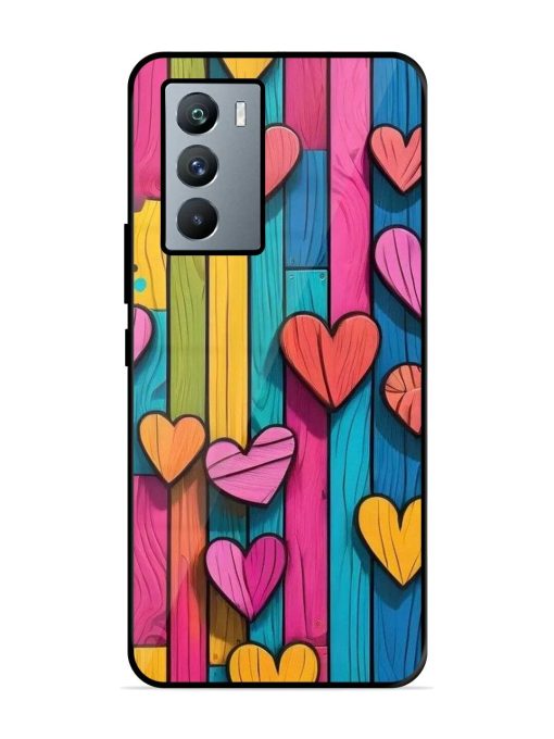 Rainbow Of Hearts Glossy Soft Edge Case for Iqoo 9 Se (5G) Chachhi