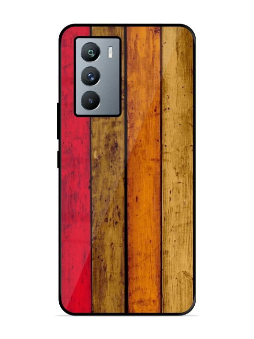 Colorful Woodgrain Glossy Soft Edge Case for Iqoo 9 Se (5G) Chachhi