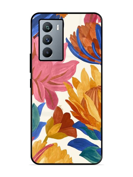 Blooming Tapestry Glossy Soft Edge Case for Iqoo 9 Se (5G) Chachhi