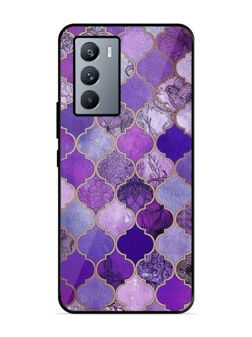 Purple Mosaic Magic Glossy Soft Edge Case for Iqoo 9 Se (5G) Chachhi