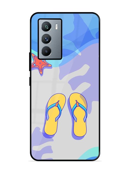 Sandy Toes And Salty Seas Glossy Soft Edge Case for Iqoo 9 Se (5G) Chachhi