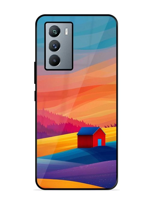 Sunset Solitude Glossy Soft Edge Case for Iqoo 9 Se (5G) Chachhi