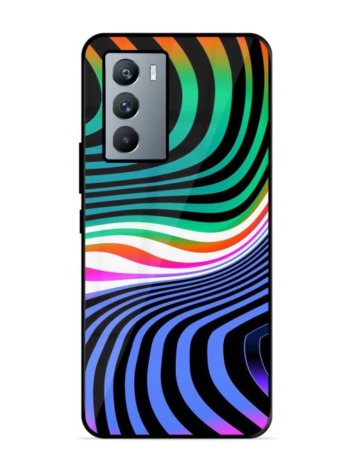 Psychedelic Waves Glossy Soft Edge Case for Iqoo 9 Se (5G) Chachhi