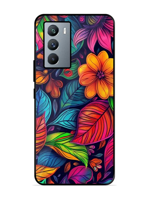 Rainbow Of Blooms Glossy Soft Edge Case for Iqoo 9 Se (5G) Chachhi