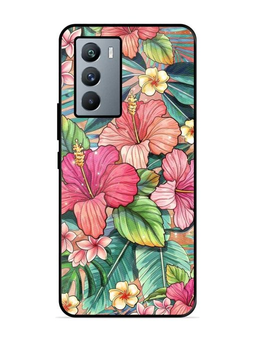 Tropical Tapestry Glossy Soft Edge Case for Iqoo 9 Se (5G) Chachhi