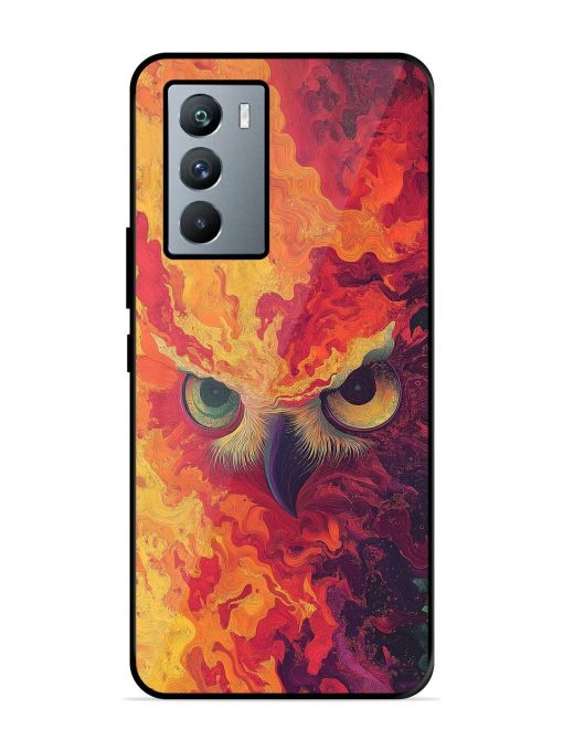 Fiery Owl Glossy Soft Edge Case for Iqoo 9 Se (5G) Chachhi