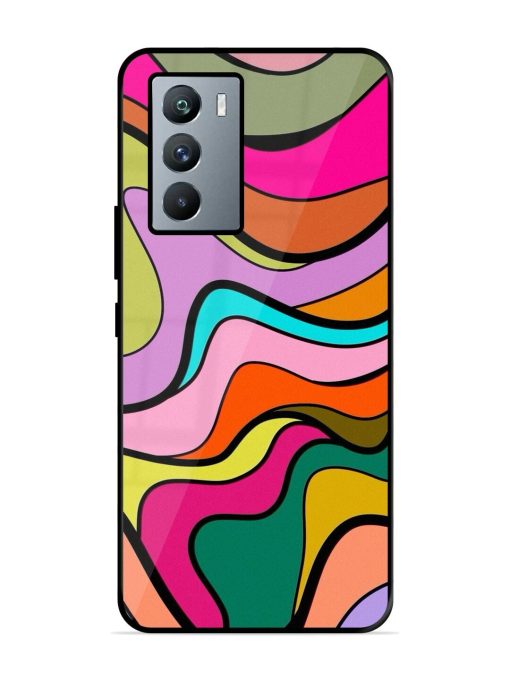 Wavy Wonder Glossy Soft Edge Case for Iqoo 9 Se (5G) Chachhi