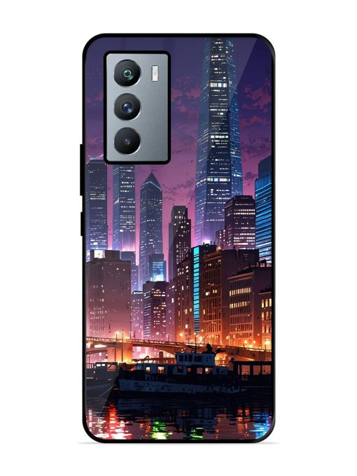 Neon Nightscape Glossy Soft Edge Case for Iqoo 9 Se (5G) Chachhi