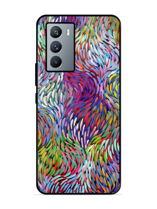 Vibrant Waves Glossy Soft Edge Case for Iqoo 9 Se (5G) Chachhi