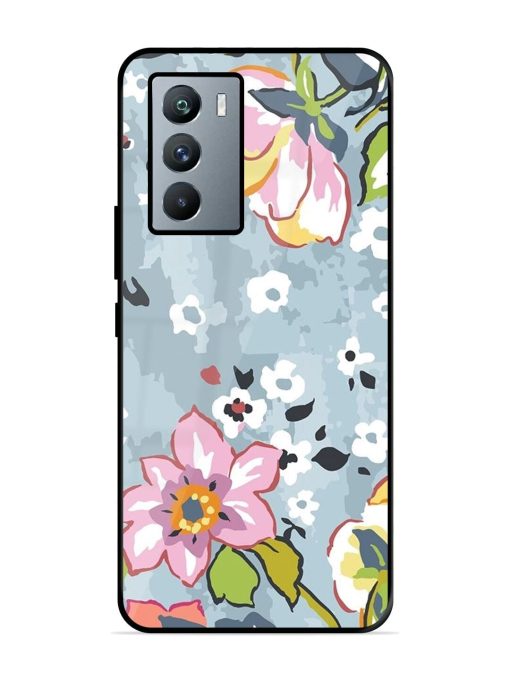 Floral Fantasy Glossy Soft Edge Case for Iqoo 9 Se (5G) Chachhi