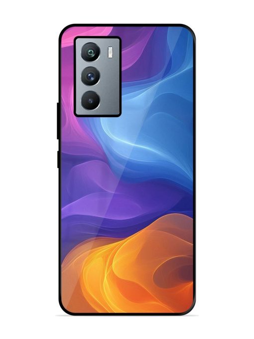 Cosmic Currents Glossy Soft Edge Case for Iqoo 9 Se (5G) Chachhi