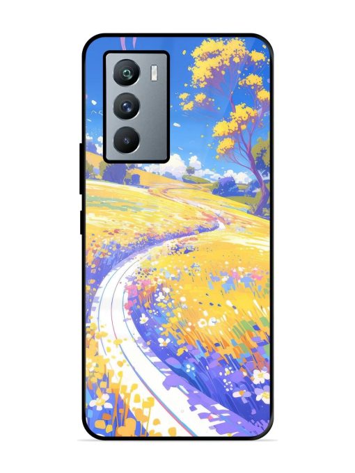 Vibrant Spring Meadow Glossy Soft Edge Case for Iqoo 9 Se (5G) Chachhi