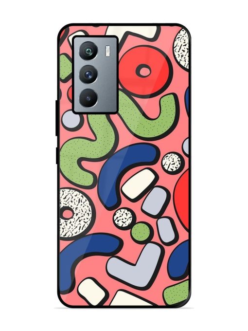 Groovy Geometric Shapes Glossy Soft Edge Case for Iqoo 9 Se (5G) Chachhi