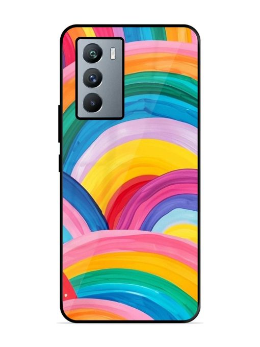 Rainbow Cascade Glossy Soft Edge Case for Iqoo 9 Se (5G) Chachhi