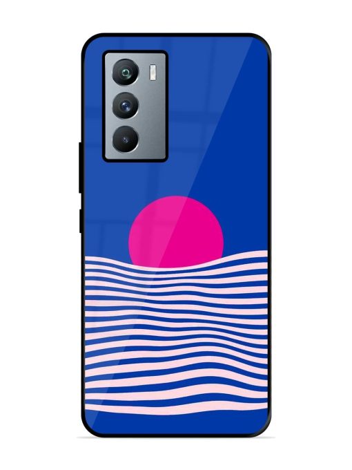 Pink Sunset Over Blue Waves Glossy Soft Edge Case for Iqoo 9 Se (5G) Chachhi