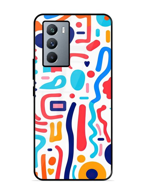 Whimsical Doodle Chaos Glossy Soft Edge Case for Iqoo 9 Se (5G) Chachhi