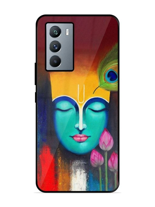 Divine Tranquility: The Face Of Krishna Glossy Soft Edge Case for Iqoo 9 Se (5G) Chachhi