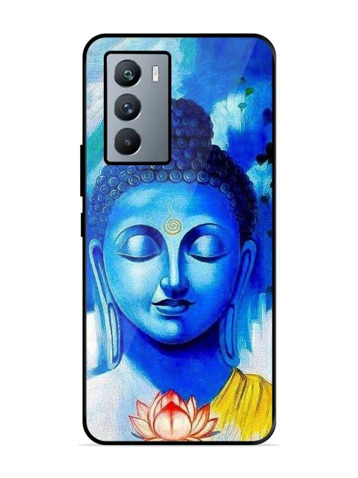 Serene Buddha With Lotus Glossy Soft Edge Case for Iqoo 9 Se (5G) Chachhi