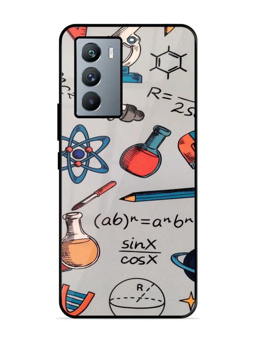 Science Doodle Delight Glossy Soft Edge Case for Iqoo 9 Se (5G) Chachhi