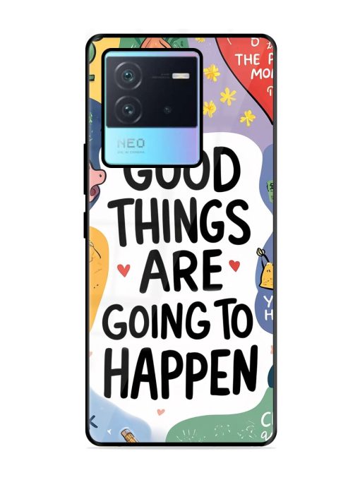 Uplifting Scribbles Glossy Soft Edge Case for Iqoo Neo 6 (5G) Chachhi