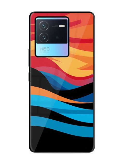 Blazing Currents Glossy Soft Edge Case for Iqoo Neo 6 (5G) Chachhi