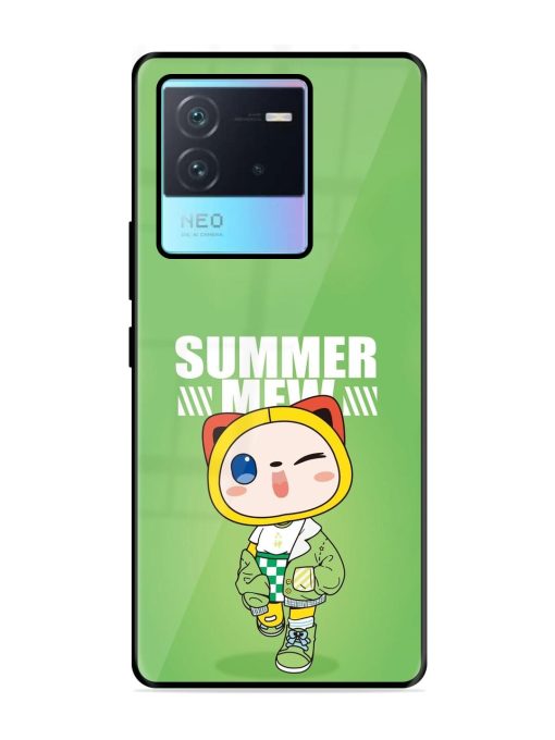 Purrfect Summer Glossy Soft Edge Case for Iqoo Neo 6 (5G) Chachhi