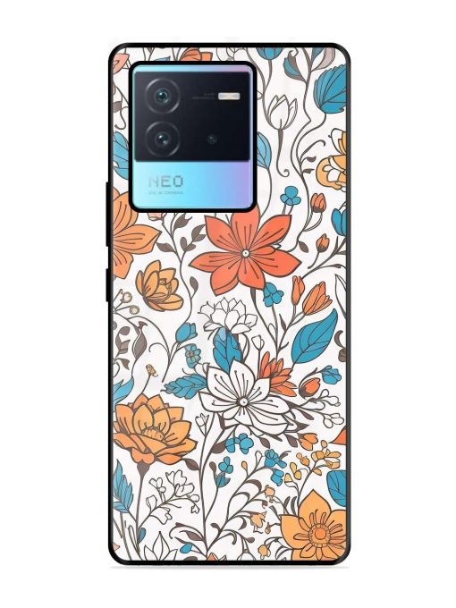 Floral Symphony Glossy Soft Edge Case for Iqoo Neo 6 (5G) Chachhi