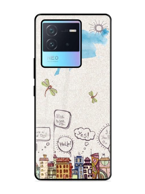 Doodle City Glossy Soft Edge Case for Iqoo Neo 6 (5G) Chachhi