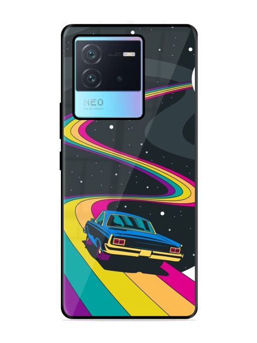 Rainbow Road Glossy Soft Edge Case for Iqoo Neo 6 (5G) Chachhi