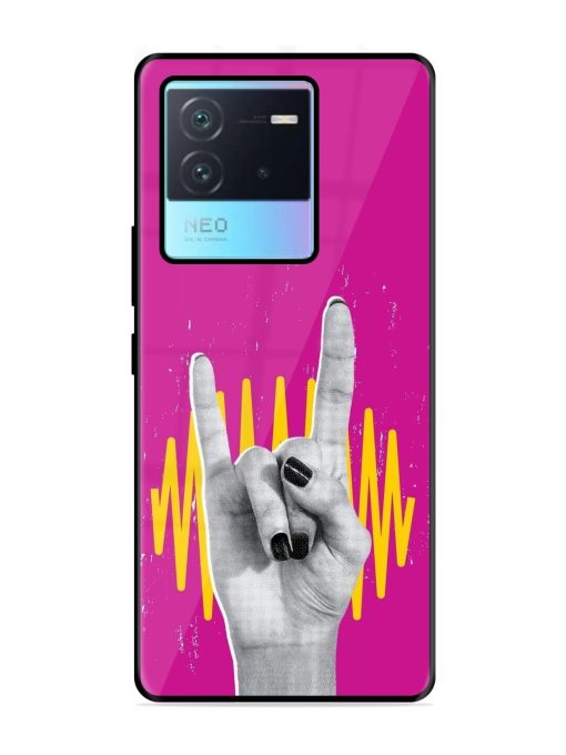 Rock Hand Glossy Soft Edge Case for Iqoo Neo 6 (5G) Chachhi