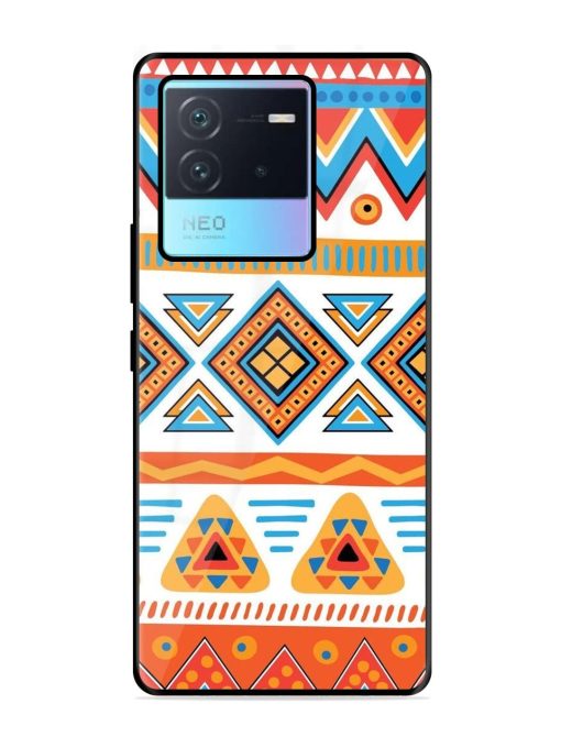 Vibrant Tribal Pattern Glossy Soft Edge Case for Iqoo Neo 6 (5G) Chachhi