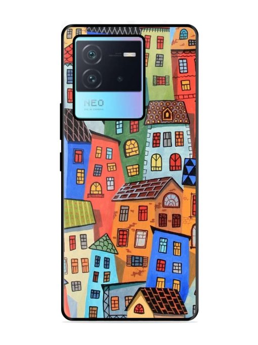 Rainbow House Glossy Soft Edge Case for Iqoo Neo 6 (5G)