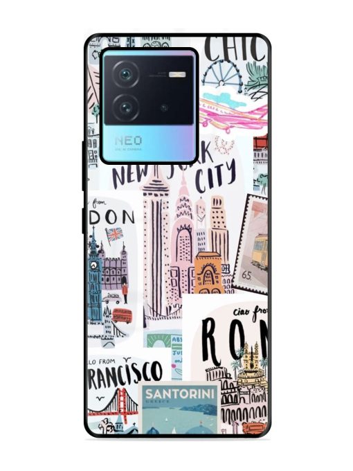 Travelogue Glossy Soft Edge Case for Iqoo Neo 6 (5G) Chachhi