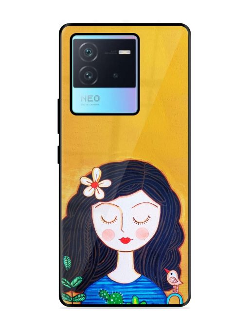 Girl Illustration Glossy Soft Edge Case for Iqoo Neo 6 (5G) Chachhi