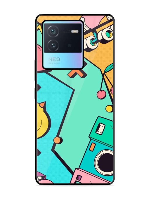 Retro Remix Glossy Soft Edge Case for Iqoo Neo 6 (5G) Chachhi