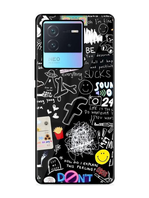 Doodle Diary Glossy Soft Edge Case for Iqoo Neo 6 (5G) Chachhi