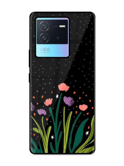 Midnight Bloom Glossy Soft Edge Case for Iqoo Neo 6 (5G) Chachhi